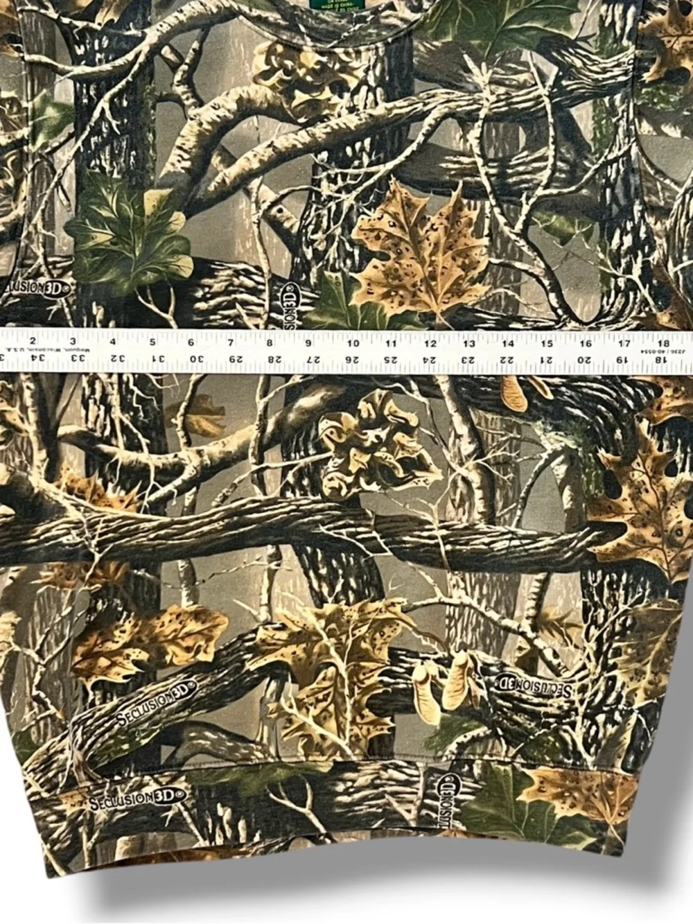 VTG Cabela’s Camo Seclusion 3D T-Shirt Youth Tag XL Y2K Crew Neck Sweatshirt C-3 - Picture 7 of 8